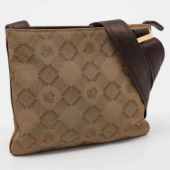 Versace Beige Canvas Crossbody Bag For Men -Versace Official Website luxury men versace used bags p644592 011