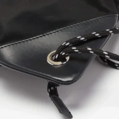 Versace Black Nylon And Leather La Medusa Drawstring Backpack For Men -Versace Official Website luxury men versace used bags p669683 007