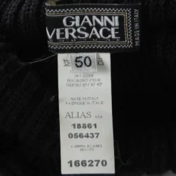 Gianni Versace Black Wool Ribbed Turtle Neck Sweater L For Men 10 Gianni Versace Black Wool Ribbed Turtle Neck Sweater L For Men -Versace Official Website luxury men versace used clothes p118159 005