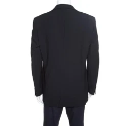 Versace Classic Black Striped Wool Tailored Blazer XL For Men -Versace Official Website luxury men versace used clothes p166550 007