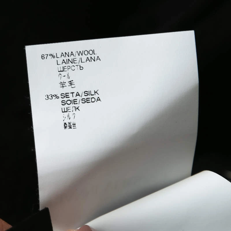 Versace Black Patterned Cloque Silk Wool Tapered Trousers L For Men 7 Versace Black Patterned Cloque Silk Wool Tapered Trousers L For Men - Image 7