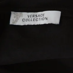 Versace Collection Black Bejeweled Baroque Printed Crew Neck T- Shirt M For Men -Versace Official Website luxury men versace used clothes p179894 006