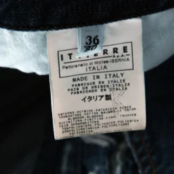 Versace Indigo Washed Denim Distressed Effect Tapered Jeans XL For Men -Versace Official Website luxury men versace used clothes p207249 004