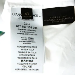 Versace White Cotton Miami Print Short Sleeve Shirt L For Men -Versace Official Website luxury men versace used clothes p224637 001