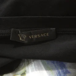 Versace Black Medusa Painted Cotton Short Sleeve T-Shirt XS For Men -Versace Official Website luxury men versace used clothes p253306 006