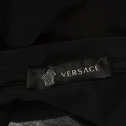 Versace Black Medusa Motif Embroidered Cotton Short Sleeve T-Shirt S For Men -Versace Official Website luxury men versace used clothes p253335 006
