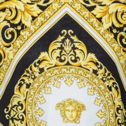 Versace Muticolor Baroque Print Cotton Crewneck T-Shirt XL For Men -Versace Official Website luxury men versace used clothes p485301 002