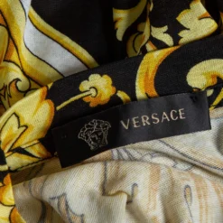 Versace Muticolor Baroque Print Cotton Crewneck T-Shirt XL For Men -Versace Official Website luxury men versace used clothes p485301 005