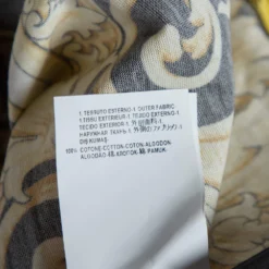 Versace Muticolor Baroque Print Cotton Crewneck T-Shirt XL For Men -Versace Official Website luxury men versace used clothes p485301 007