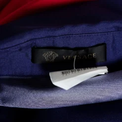Versace Colorblock Medusa Baroque Print Silk Shirt M For Men -Versace Official Website luxury men versace used clothes p486320 004
