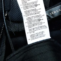 Versace Black Velvet Medusa Patch Detail Hooded Jacket L For Men -Versace Official Website luxury men versace used clothes p525753 004