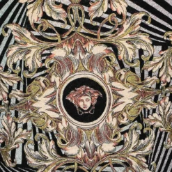 Versace Multicolor Printed Wool & Silk Knit Sweater M For Men -Versace Official Website luxury men versace used clothes p542421 002