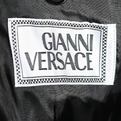 Gianni Versace Black Leather Biker Jacket XXL For Men -Versace Official Website luxury men versace used clothes p574574 006