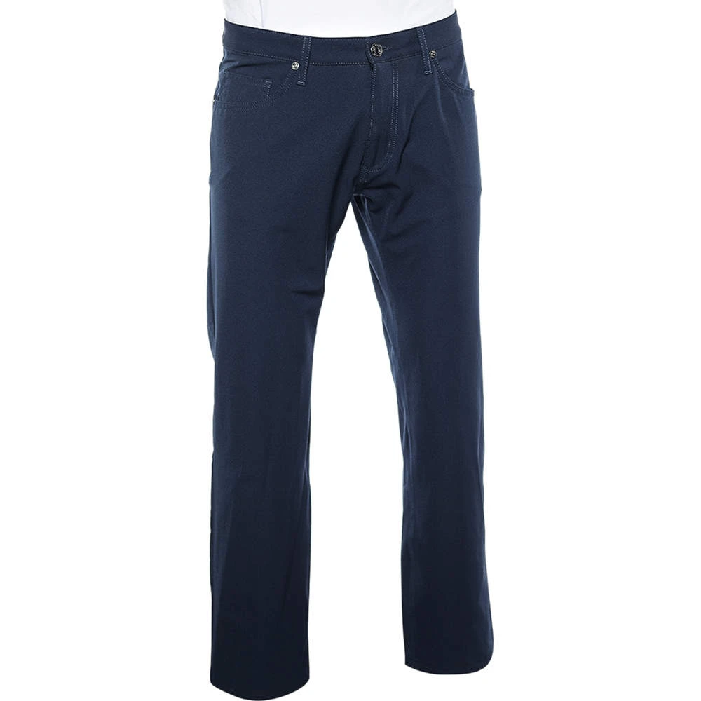 Versace VJC Navy Blue Knit Straight Leg Pants L For Men 2 Versace VJC Navy Blue Knit Straight Leg Pants L For Men - Image 2