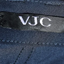 Versace VJC Navy Blue Knit Straight Leg Pants L For Men 10 Versace VJC Navy Blue Knit Straight Leg Pants L For Men -Versace Official Website luxury men versace used clothes p578935 004