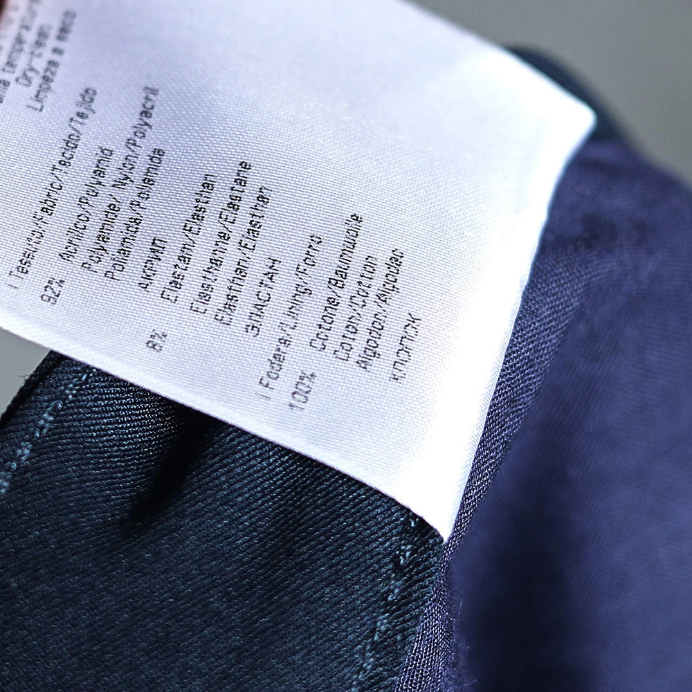 Versace VJC Navy Blue Knit Straight Leg Pants L For Men 6 Versace VJC Navy Blue Knit Straight Leg Pants L For Men - Image 6