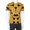 Versace Black & Gold Baroque Printed Cotton T-Shirt For Men