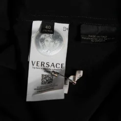 Versace Black Dragon Print Silk Shirt XXXS For Men -Versace Official Website luxury men versace used clothes p598169 003