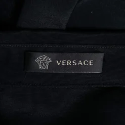 Versace Black Dragon Print Silk Shirt XXXS For Men -Versace Official Website luxury men versace used clothes p598169 006
