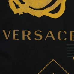 Versace Black Medusa Printed Crew Neck T-Shirt XL For Men -Versace Official Website luxury men versace used clothes p639308 001