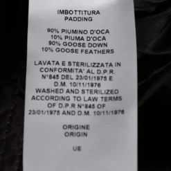 Versace Black & Gold Baroque Print Puffer Down Jacket XL For Men -Versace Official Website luxury men versace used clothes p688545 004