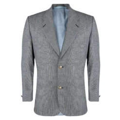 Versace Monochrome Glen Plaid Suit M/L For Men -Versace Official Website luxury men versace used clothes p90543 004