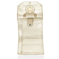 Versace Gold Embossed Leather Wallet For Men -Versace Official Website luxury men versace used handbags p27460 004