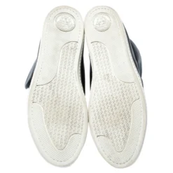 Versace Black Leather Medusa Lace High Top Sneakers Size 44 For Men -Versace Official Website luxury men versace used shoes p237386 001