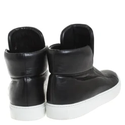 Versace Black Leather Palazzo Medusa High Top Sneakers Size 42 For Men 12 Versace Black Leather Palazzo Medusa High Top Sneakers Size 42 For Men -Versace Official Website luxury men versace used shoes p259519 003