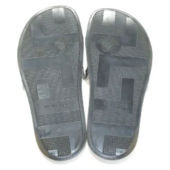 Versace Silver Rubber Medusa Head Slide Sandals Size 43 For Men -Versace Official Website luxury men versace used shoes p279040 001