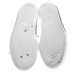 Versace Multicolor Printed Fabric And Suede Trim Low Top Lace Up Sneakers Size 43 For Men -Versace Official Website luxury men versace used shoes p279054 005