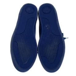 Versace Blue Leather Medusa Low Top Lace Up Sneakers Size 43 For Men -Versace Official Website luxury men versace used shoes p279057 1584253303 009