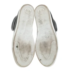 Versace Black Leather Palazzo Slip On High Top Sneakers Size 43 For Men -Versace Official Website luxury men versace used shoes p279059 001