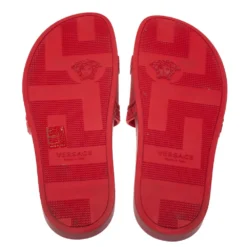 Versace Red Rubber Medusa Head Slides Size 41 For Men -Versace Official Website luxury men versace used shoes p279069 001
