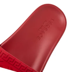 Versace Red Rubber Medusa Head Slides Size 41 For Men -Versace Official Website luxury men versace used shoes p279069 004