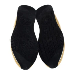 Versace Metallic Gold Leather Low Top Lace Up Sneakers Size 43 For Men -Versace Official Website luxury men versace used shoes p279106 007