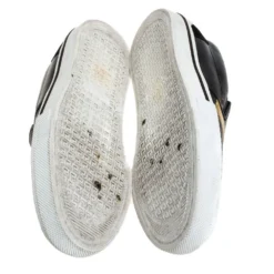 Versace Black Medusa Print Leather Slip On Sneakers Size 43 For Men -Versace Official Website luxury men versace used shoes p279238 002