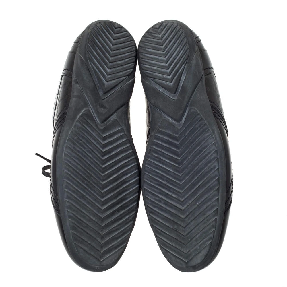 Versace Black Leather Low Top Sneakers Size 44 For Men 6 Versace Black Leather Low Top Sneakers Size 44 For Men - Image 6