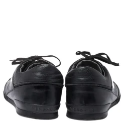 Versace Black Leather Medusa Low Top Sneakers Size 43 For Men -Versace Official Website luxury men versace used shoes p352442 003