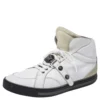 Versace White Leather Medusa High Top Sneakers Size 45 For Men