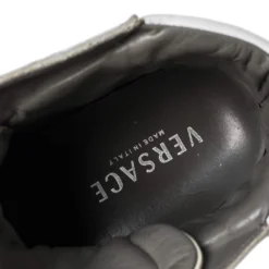 Versace White Leather Medusa High Top Sneakers Size 45 For Men -Versace Official Website luxury men versace used shoes p352447 007