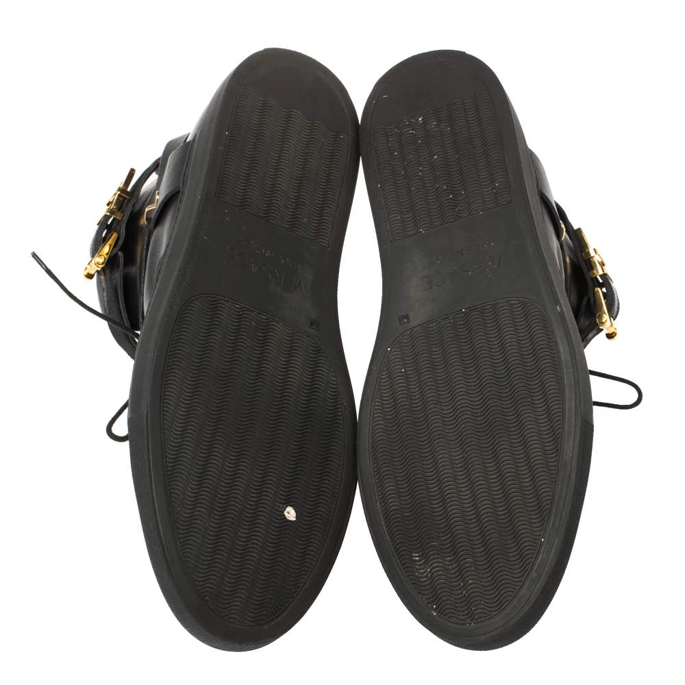 Versace Black Leather Medusa High-Top Sneakers Size 45.5 For Men 6 Versace Black Leather Medusa High-Top Sneakers Size 45.5 For Men - Image 6