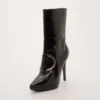 Versace Patent Leather Medusa Stamp Boots Size 38 For Men