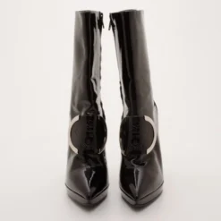 Versace Patent Leather Medusa Stamp Boots Size 38 For Men 12 Versace Patent Leather Medusa Stamp Boots Size 38 For Men -Versace Official Website luxury men versace used shoes p37057 003