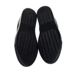 Versace Black Leather And Suede Medusa Studded Low Top Sneakers Size 43 For Men -Versace Official Website luxury men versace used shoes p387813 001