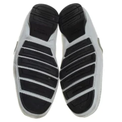 Versace White Leather Medusa Embellished Slip On Loafers Size 41 For Men -Versace Official Website luxury men versace used shoes p407010 007