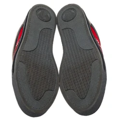 Versace Multicolor Nylon And Leather Low Top Sneakers Size 41 For Men -Versace Official Website luxury men versace used shoes p423790 008