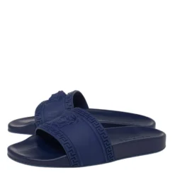 Versace Black Rubber Medusa Head Flat Slides Size 41 For Men 11 Versace Black Rubber Medusa Head Flat Slides Size 41 For Men -Versace Official Website luxury men versace used shoes p464359 007