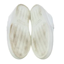 Versace White Leather Palazzo Medusa Slip-On Sneakers Size 39 For Men -Versace Official Website luxury men versace used shoes p471805 006