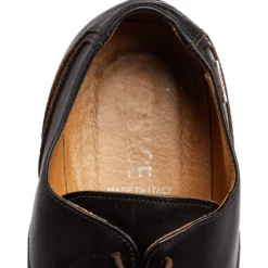 Versace Brown Leather Lace Up Derby Size 41 For Men -Versace Official Website luxury men versace used shoes p499703 002